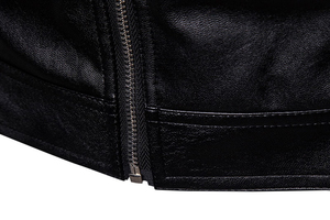 Factory Rate Men's Vintage Breathable Stand Collar Genuine Leather <b>Jacket</b> for Custom Logo <b>Winter</b> Season Bulk Quantity Wholesale - Product Image 3