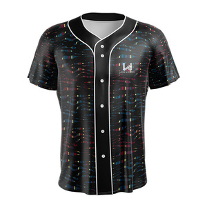 Maillot de baseball/softball personnalisé pour femme, sublimé, à boutons, séchage rapide, polyester, uniforme d'équipe, usine OEM ODM - Product Image 4