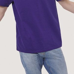 Customize Men Hip Hop Plus Size Solid <b>Long</b> Sleeve O-Neck 100% Cotton Casual Loose Fit Eco-Friendly Breathable Men <b>T</b> <b>Shirt</b> - Product Image 6