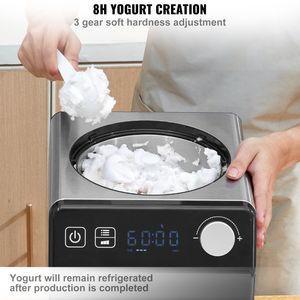 Macchina per gelato automatica in acciaio inossidabile per sorbetto elettrico da 2 quarti macchina per Yogurt alla frutta senza congelamento macchina 4 - Product Image 5