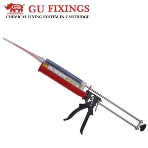 Buen uso 811N 360ml Potencia manual Aleación de aluminio Inyección de dos componentes Pistola aplicadora de anclaje químico híbrido Antigoteo - Product Image 4