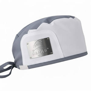 หมวกผ่าตัดแบบปรับได้สำหรับบุรุษและสตรี หมวกแพทย์ พยาบาล เชฟ หมวกทำงาน ป้องกันฝุ่น พร้อมสายรัดซับเหงื่อ หมวกทรงบัฟฟ์ - Product Image 1