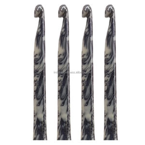 Ganchillo de resina grueso, tamaños grandes, cuerpo de epoxi muy resistente, agarre cómodo, para hilo grueso y tendencias modernas, tamaños jumbo - Product Image 3