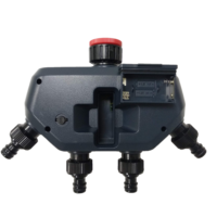 Minuterie d'eau numérique intelligente à 4 zones pour l'irrigation du jardin et la pelouse Minuterie d'irrigation électronique avec 4 vannes pour l'extérieur et la maison