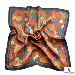 Custom Premium Printed Short <b>Scarf</b> Fabric White Label OEM ODM Textile Manufacturer Fashion Accessories Bulk Supply Export - Product Image 6