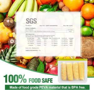 ถุงแช่แข็งแบบใช้ซ้ำได้ ถุงแช่แข็งขนาดแกลลอนแบบใช้ซ้ำได้ ปิดผนึกและป้องกันการรั่วซึม - Product Image 4