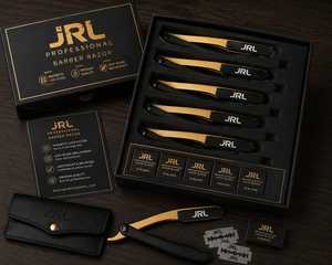 Navaja de Afeitar Magnética Recta de Acero Inoxidable JRL, Herramienta de Afeitado de Alta Calidad, Logotipo Personalizado, Empaque a Color - Product Image 3