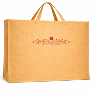 <b>Extra</b> <b>Large</b> Natural Jute Tote Bag Red <b>Print</b> Eco Friendly Reusable Wedding Shopping Grocery Bag Heavy Duty Wholesale AMANI - Product Image 1