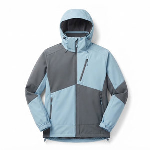 Chaqueta de Trekking para Hombre, con Capucha, Ligera, Resistente al Viento, Transpirable, con Cierre Completo, para Senderismo, Viajes y Senderos - Product Image 1