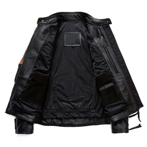 <b>Men</b> <b>Leather</b> <b>Jacket</b> Designed with Durable Material and Modern Style for Casual Wear For <b>Men</b> RL-LJ-268 - Product Image 3