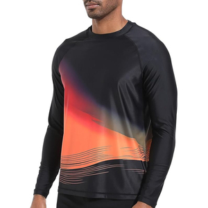 Maillots de compression pour enfants à manches longues, personnalisables avec logo, protection UV, pour surf, BJJ, MMA, imprimés numériquement, respirants, sans coutures, unisexe, Rash Guard - Product Image 2