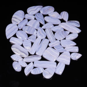 Piedra preciosa de ágata de encaje azul Natural, cabujón de ágata de encaje azul Natural, forma mixta, lote al por mayor, piedra preciosa suelta de calidad de diseñador - Product Image 1