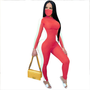 Combinaison moulante sans manches à col roulé taille haute pour femme, couleur unie, en Spandex et Polyester, extensible, longueur intégrale, idéale pour les soirées - Product Image 4