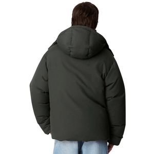 Chaqueta Acolchada con Capucha para Hombre, Color Verde Oliva Oscuro, con Diseño de Múltiples Bolsillos, Aislante, Gruesa, para Invierno, Resistente al Viento - Product Image 6
