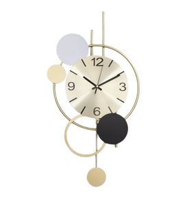 Horloge murale antique tendance, élégance métallique, ajoute une touche de sophistication aux intérieurs minimalistes. - Product Image 2