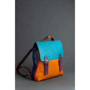 LW Travel Water-Resistant Anti Theft <b>Backpack</b> With Shoulder Strap Genuine Leather <b>Backpack</b> - Product Image 5