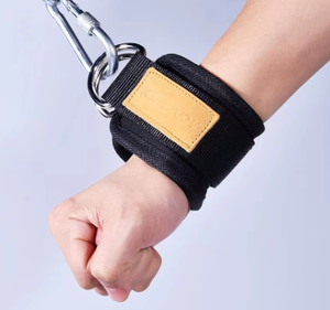 สายรัดข้อมือสำหรับเครื่องออกกำลังกายแบบสายเคเบิล 1 ชิ้น, แผ่นรองนีโอพรีนปรับได้, ขนาดเดียวใช้ได้กับทุกคน, สายรัดข้อมือสำหรับออกกำลังกายสำหรับผู้ชายและผู้หญิง - Product Image 4