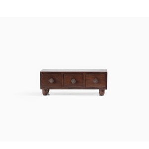Mini coffre Nono de couleur antique Solution de rangement polyvalente à 3 tiroirs pour une organisation compacte Style design japonais - Product Image 5