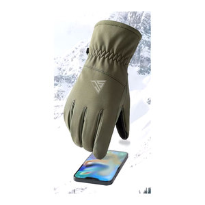 Nouveaux gants de ski coupe-vent pour hommes, compatibles écran tactile, personnalisables, en similicuir, avec impression silicone, pour activités de plein air, neige et snowboard, chauds - Product Image 2