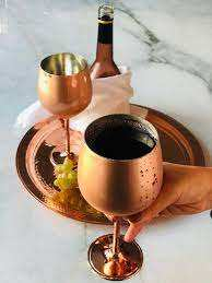 NEHA ENTERPRISES Tasse en cuivre émaillé artisanal classique, motif floral, anti-fuite, sans BPA, pour les fêtes, la maison, le vin/la bière - Product Image 5