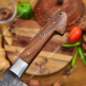 มีดเชฟเซอร์เบียเหล็กกล้าไร้สนิมตีขึ้นรูปพิเศษ ด้ามไม้พะยูง ออกแบบตามหลักสรีรศาสตร์ ใช้งานได้ทั้งสองมือ สำหรับสับเนื้อแบบหนัก รุ่นวินเทจ - Product Image 2