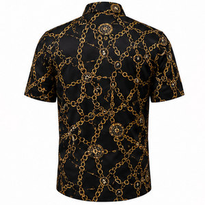 Chemise décontractée élégante pour homme avec tissu respirant et technologie d'impression numérique de haute qualité, coupe classique - Product Image 2