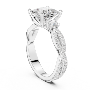 Anillo de Diamantes de Laboratorio de Lujo Aries Jewel, Oro Amarillo de 14K, Certificado IGI, Regalo de Compromiso y Boda, Directo de Fábrica - Product Image 4