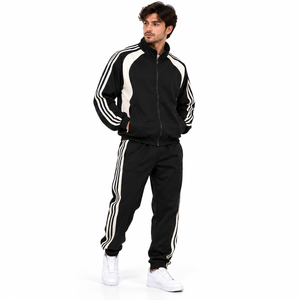 Conjunto Deportivo de Calentamiento para Hombre, Ropa Deportiva Personalizada, Chaqueta de Entrenamiento de Algodón y Poliéster, Pantalones Jogger, Ropa al Por Mayor - Product Image 1