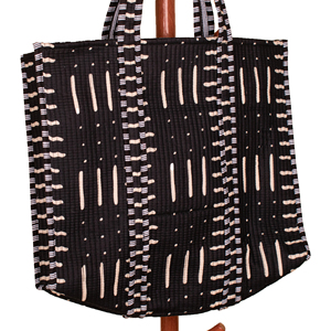 Everyday Lifestyle Bag Quilted Solid <b>Black</b> Bohemian Style Spacious Open <b>Top</b> Women's Shoulder Bag for Travel Gym Beach Casual Use - Product Image 5