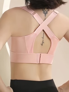 Soutien-gorge de sport pour femme le plus vendu – Fitness, yoga, maintien élevé, respirant, course à pied, sans coutures, marque privée, logo frontal - Product Image 3