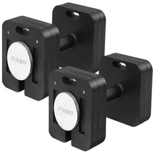 <b>Adjustable</b> Two Dumbbells 80LB <b>Square</b> Dumbbell Set with 9 1 Free Weights Multi-Weight Options Quick Lock Adjusta - Product Image 1