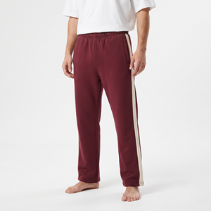 Pantalones Deportivos Casuales de Algodón para Hombre, Estilo Oversize, Pierna Ancha, Corte Holgado, con Franja Lateral, Estilo Urbano - Product Image 1
