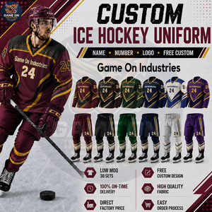 Custom Name Number Sublimated Jersey and Pants Complete Outfit Full Print OEM ODM Service Ice Hockey Uniform For Team Wear - Product Image 2