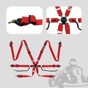 Siège de course compatible TBRACING Sport Plus, homologué FIA, avec ceinture de sécurité, OEM ODM, vente en gros, avec bande élastique brevetée - Product Image 3