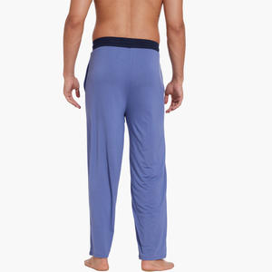 <b>Men's</b> Lounge Pants Soft Bamboo Viscose Custom Logo Elastic Waistband Sleep Bottom Pants Breathable Eco-Friendly Nightwear <b>Pajama</b> - Product Image 2