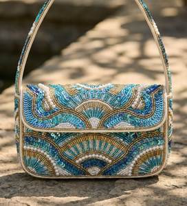 Elegant Handcrafted <b>Storage</b> Bag Beaded Purse Women's Shoulder Bag Modern Luxury Evening Clutch Wedding Party Fashion Handbag - Product Image 3