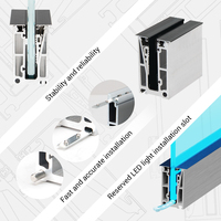 Chuanlan Personnalisé En Aluminium U Canal LED Lumière Verre Garde-corps Nouveaux Produits Offre Spéciale pour Escalier Application