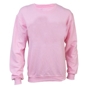 เสื้อสเวตเชิ้ตคอกลมปักลายพิมพ์สีชมพู ผ้าโพลีเอสเตอร์ผสมคอตตอน แบบเรียบ สำหรับผู้หญิงและผู้ชาย - Product Image 6