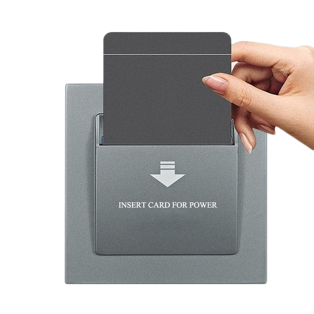 Affordable 13.56Mhz Card 125Khz Hotel Energy Saving Switch 220V 110V Insert RFID 40A Smart Hotel Room Card Power Switch