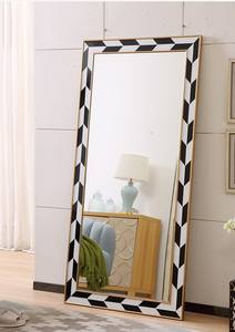 Elegant Designer Resin <b>Mirror</b> Frame with Vintage Finish for Home and Bedroom Decoration - Product Image 3