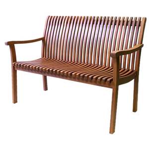 Banco de Madera de Teca Estilo Resort para Exteriores - Product Image 1