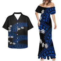 Ensemble de robes maxi queue de poisson vintage personnalisables en deux pièces pour couples