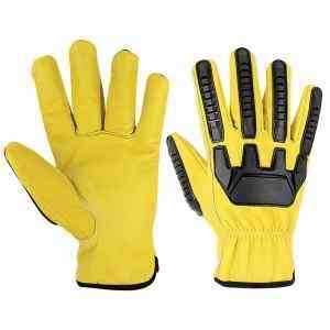 Guantes de rescate de cuero de cabra y vaca para rápel rápido, guantes tácticos para escalada en cuerda - Product Image 5