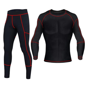 Ropa Deportiva de Yoga Personalizada al por Mayor, Leggings de Compresión para Hombre, Conjuntos Deportivos para Gimnasio, Entrenamiento y Running - Product Image 1