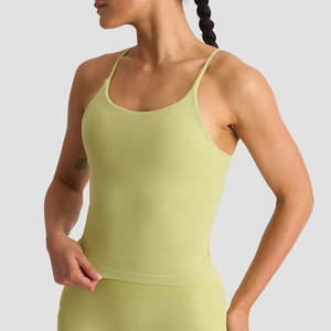 Camiseta Deportiva de Yoga para Mujer, Ligera, 180 g/m², Alta Elasticidad, Corte Ajustado, Color Sólido - Product Image 5