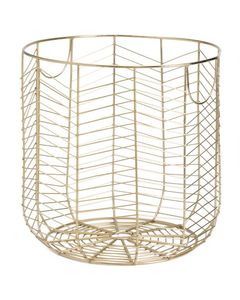 Grands paniers de rangement en fil métallique faits à la main, géométriques, empilables, avec poignée, multi-usages, pour l'organisation et l'arrangement - Product Image 1