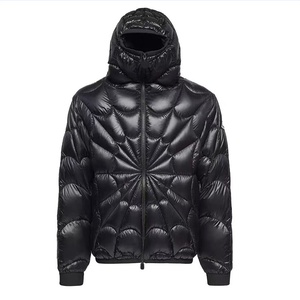 Chaqueta Acolchada de Algodón con Capucha, Estilo Casual, Ligera, Ecológica, para Hombre, Nueva Tendencia Otoño Invierno, con Cierre Frontal y Logotipo - Product Image 1