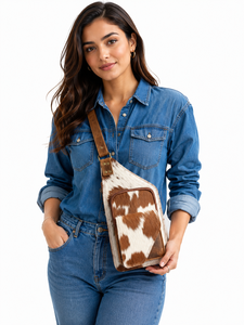 Sac à bandoulière en cuir de vachette pleine fleur de haute qualité, sac de voyage tendance et élégant, ceinture porte-monnaie facile à transporter - Product Image 6