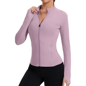 Veste de yoga réversible pour femme, légère, extensible, zippée, deux couleurs, pour la gym - Product Image 1
