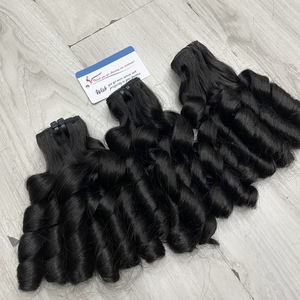 TENDENCIA DE MODA Extensiones de Cabello Humano Rizado y con Volumen, Color Negro Natural para Mujeres Negras, Listas para Enviar - Product Image 3